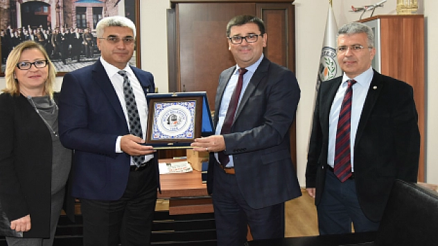 KAYMAKAM GÜREL'DEN BAŞKAN TOKAT'A VEDA ZİYARETİ