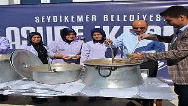 SEYDİKEMER BELEDİYESİN'DEN 3 BİN KİŞİLİK AŞURE
