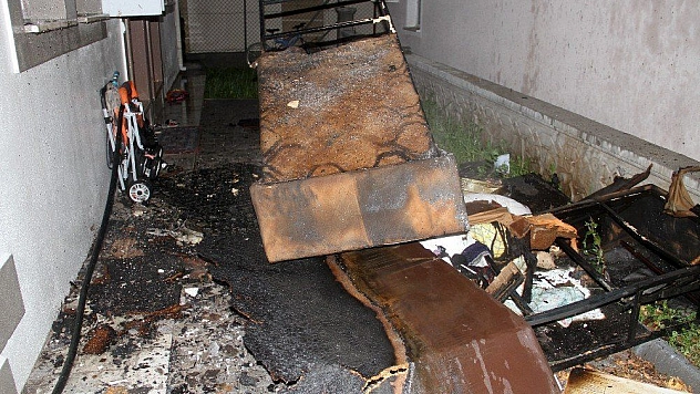 Fethiye'de çıkan yangında bir çocuk yaralandı