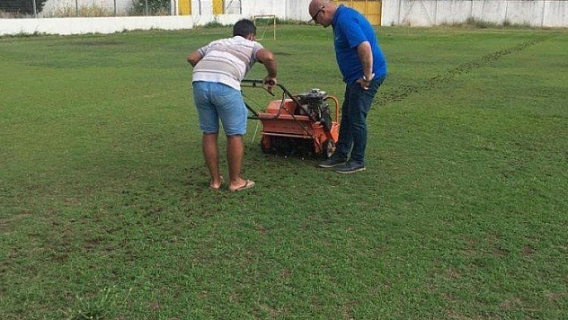 Marmaris Stadı'nda bakım çalışmaları başladı