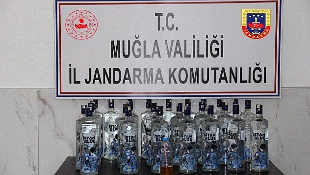 Muğla jandarmasından sahte içki ve uyuşturucu operasyonu