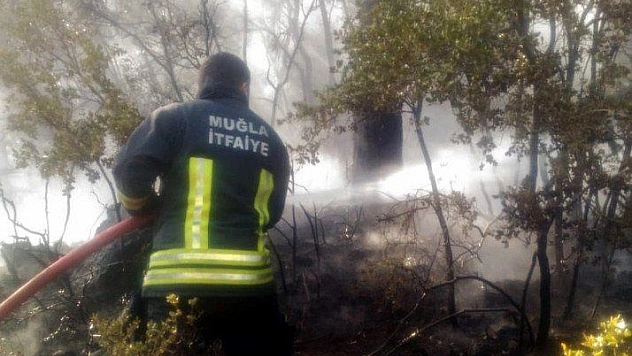 Yangına itfaiyeden zamanında müdahale