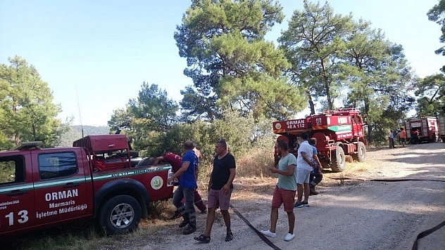 Marmaris'te aynı bölgede 3 günde 3. orman yangını