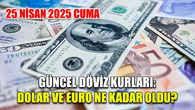 25 Nisan 2025 Cuma Güncel Döviz Kurları: Dolar ve Euro Ne Kadar Oldu?