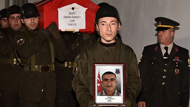 Şehit Özavcı için Muğla İl Jandarma Komutanlığı'nda  Uğurlama Töreni Düzenlendi.