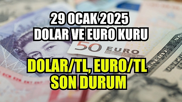 29 Ocak 2025 Dolar ve Euro Kuru: Dolar TL, Euro TL Son Durum