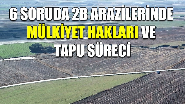 6 soruda 2B arazilerinde mülkiyet hakları ve tapu süreci