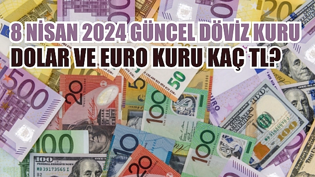 8 Nisan 2024 güncel döviz kuru Dolar ve Euro kuru kaç TL?