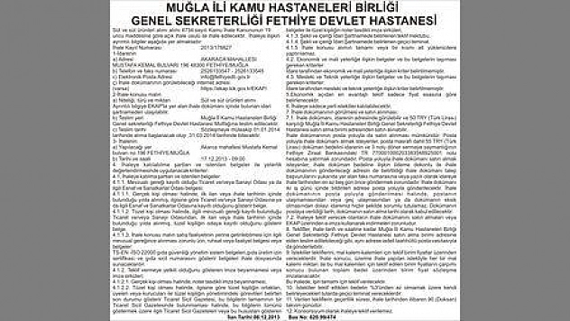 MUĞLA İLİ KAMU HASTANELERİ BİRLİĞİ