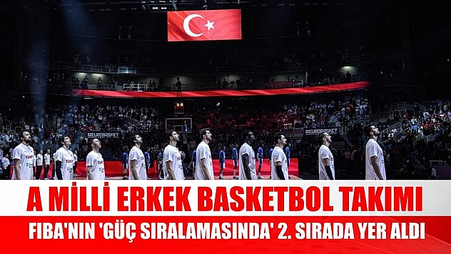 A Milli Erkek Basketbol Takımı, FIBA'nın 'güç sıralamasında' 2. sırada yer aldı