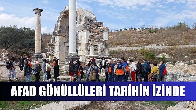 AFAD gönüllüleri tarihin izinde
