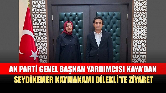 AK Parti Genel Başkan Yardımcısı Kaya'dan Seydikemer Kaymakamı Dilekli'ye Ziyaret