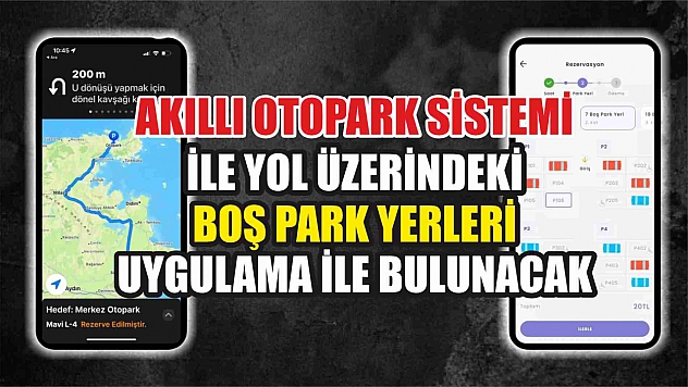 Akıllı Otopark Sistemi ile Yol Üzerindeki Boş Park Yerleri Uygulama ile Bulunacak