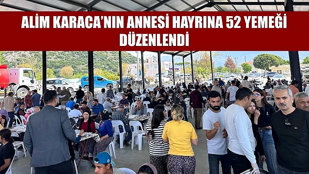 Alim Karaca'nın annesi hayrına 52 yemeği düzenlendi