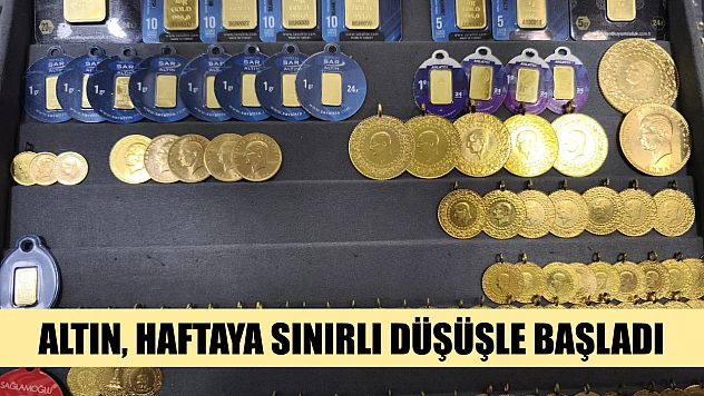 Altın, haftaya sınırlı düşüşle başladı