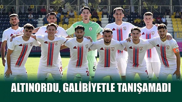 Altınordu, galibiyetle tanışamadı