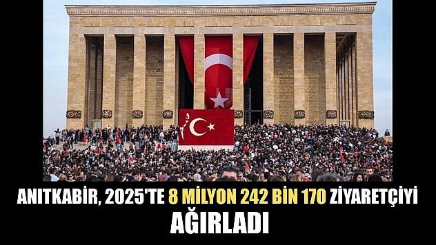 Anıtkabir, 2025'te 8 milyon 242 bin 170 ziyaretçiyi ağırladı