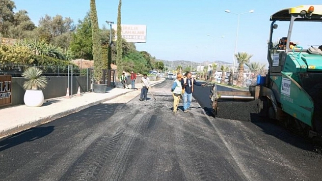 Asfalt çalışmaları devam ediyor