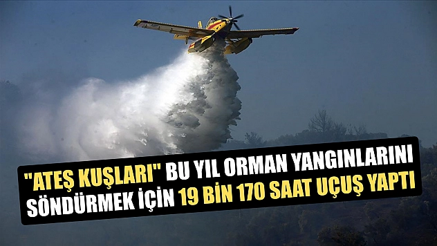 'Ateş kuşları' bu yıl orman yangınlarını söndürmek için 19 bin 170 saat uçuş yaptı