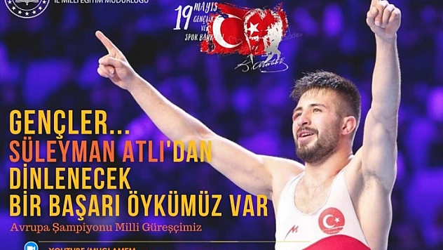 Avrupa Şampiyonu Süleyman Atlı gençlerle buluştu