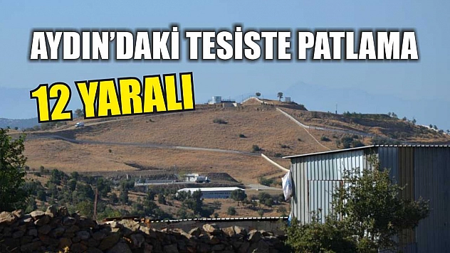 Aydın'daki tesiste patlama: 12 yaralı