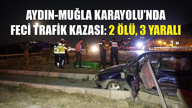 Aydın-Muğla Karayolu'nda feci trafik kazası: 2 ölü, 3 yaralı