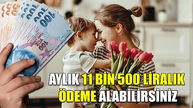 Aylık 11 bin 500 liralık ödeme alabilirsiniz