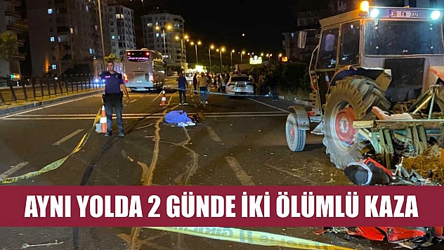 Aynı yolda 2 günde iki ölümlü kaza