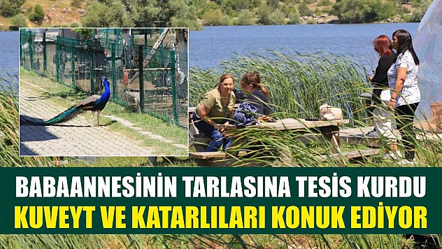 Babaannesinin tarlasına tesis kurdu Kuveyt ve Katarlıları konuk ediyor