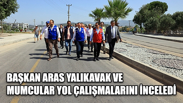 Başkan Aras Yalıkavak ve Mumcular Yol Çalışmalarını İnceledi