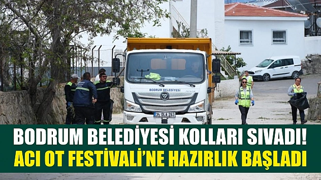 Bodrum Belediyesi kolları sıvadı! Acı Ot Festivali'ne hazırlık başladı