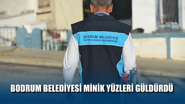 Bodrum Belediyesi minik yüzleri güldürdü