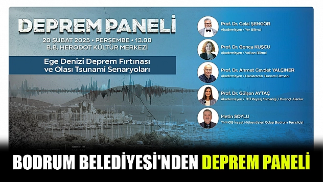 Bodrum Belediyesi'nden deprem paneli
