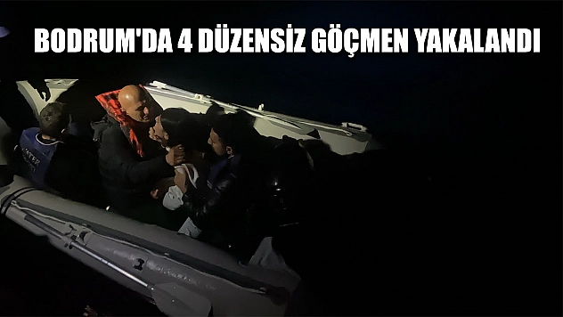 Bodrum'da 4 düzensiz göçmen yakalandı