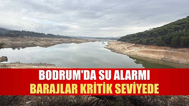 Bodrum'da su alarmı: Barajlar kritik seviyede