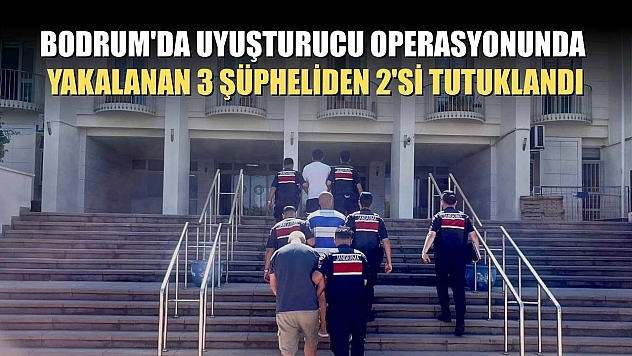 Bodrum'da uyuşturucu operasyonunda yakalanan 3 şüpheliden 2'si tutuklandı