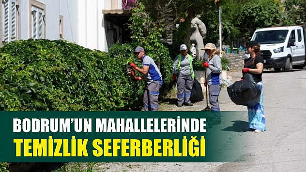 Bodrum'un mahallelerinde temizlik seferberliği