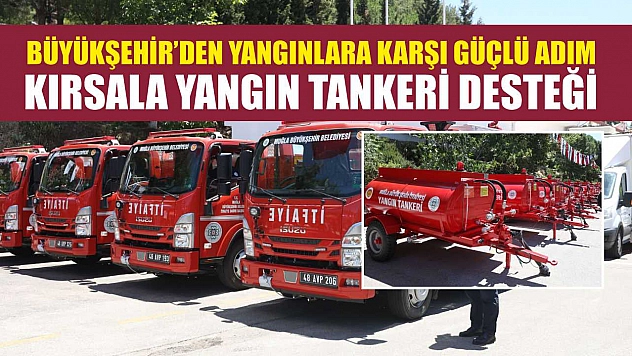 Büyükşehir'den Yangınlara Karşı Güçlü Adım: Kırsala Yangın Tankeri Desteği