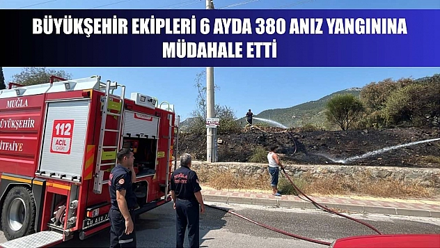 Büyükşehir Ekipleri 6 Ayda 380 Anız Yangınına müdahale etti