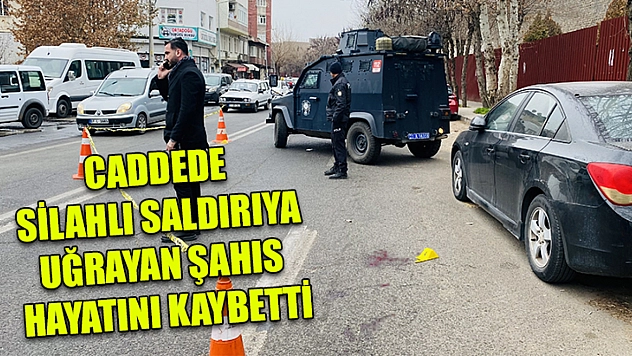 Caddede silahlı saldırıya uğrayan şahıs hayatını kaybetti