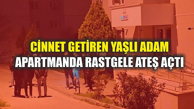 Cinnet getiren yaşlı adam, apartmanda rastgele ateş açtı
