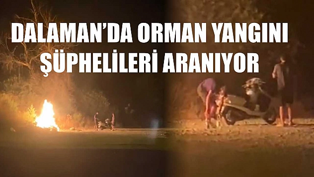 Dalaman'da Orman Yangını Şüphelileri Aranıyor