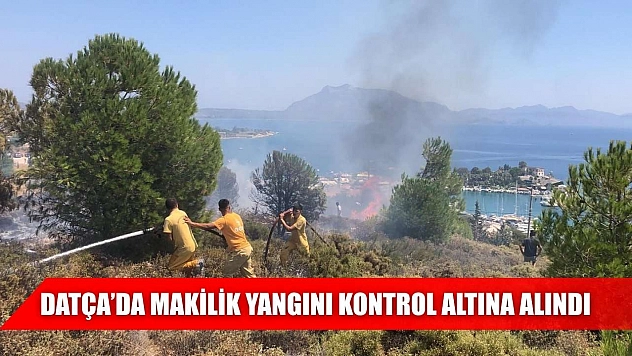 Datça'da makilik yangını kontrol altına alındı