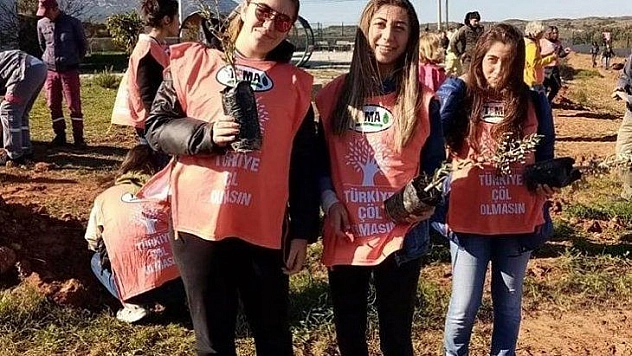 Datça MYO öğrencileri, okul kampüsünü yeşillendirdi