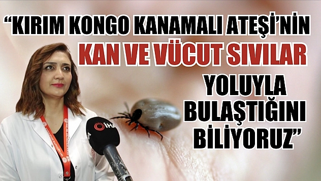 Doç. Dr. Solay: 'Kırım Kongo Kanamalı Ateşi'nin kan ve vücut sıvıları yoluyla bulaştığını biliyoruz'