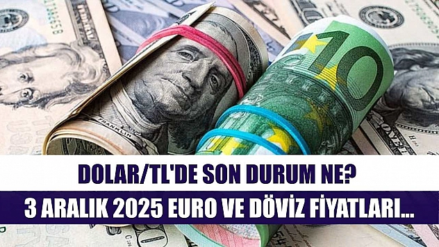 Dolar/TL'de son durum ne? 3 Aralık 2025 Euro ve döviz fiyatları…