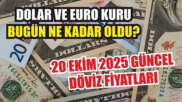 Dolar ve Euro kuru bugün ne kadar oldu?  20 Ekim 2025 güncel döviz fiyatları