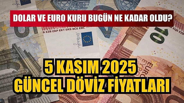 Dolar ve Euro kuru bugün ne kadar oldu?  5 Kasım 2025 güncel döviz fiyatları