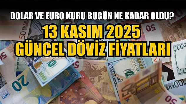 Dolar ve Euro kuru bugün ne kadar oldu?  13 Kasım 2025 güncel döviz fiyatları