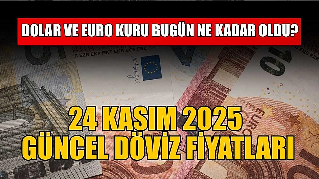 Dolar ve Euro kuru bugün ne kadar oldu?  24 Kasım 2025 güncel döviz fiyatları